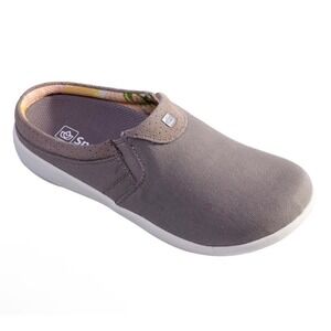 Spenco Siesta Nuevo Bokeh Women's Gray Slip On Mule Comfort Shoes 9.5 D Wide New